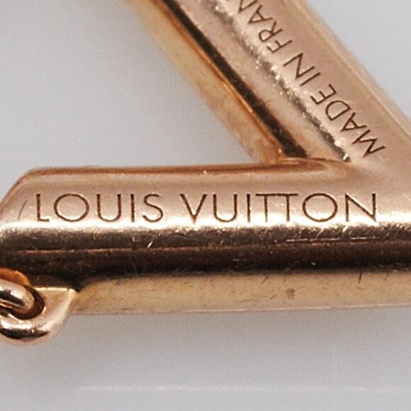 Louis Vuitton 18K Rose Gold LV Upside Down Volt Chain Bracelet - Picture 5 of 9